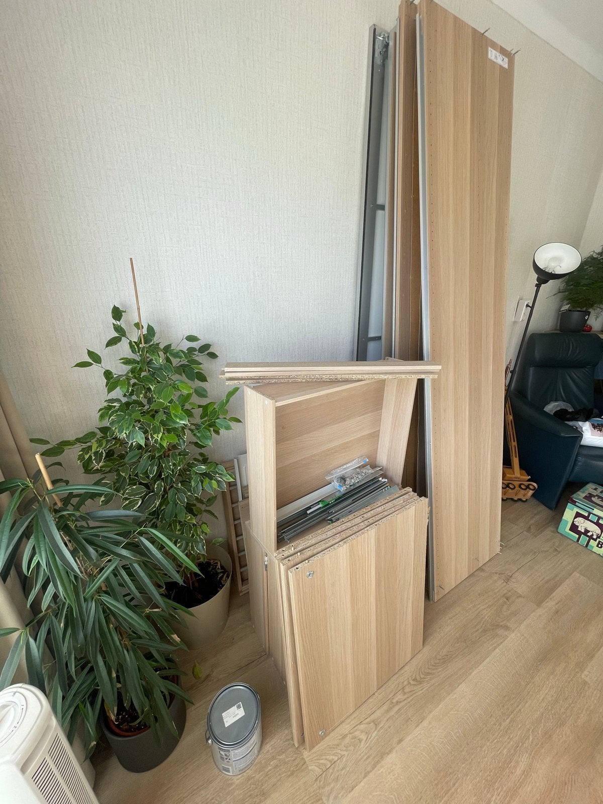 Ikea Pax Kast met Schuifdeuren en Spiegeldeur, Ophalen, Gebruikt, 100 tot 150 cm, 200 cm of meer