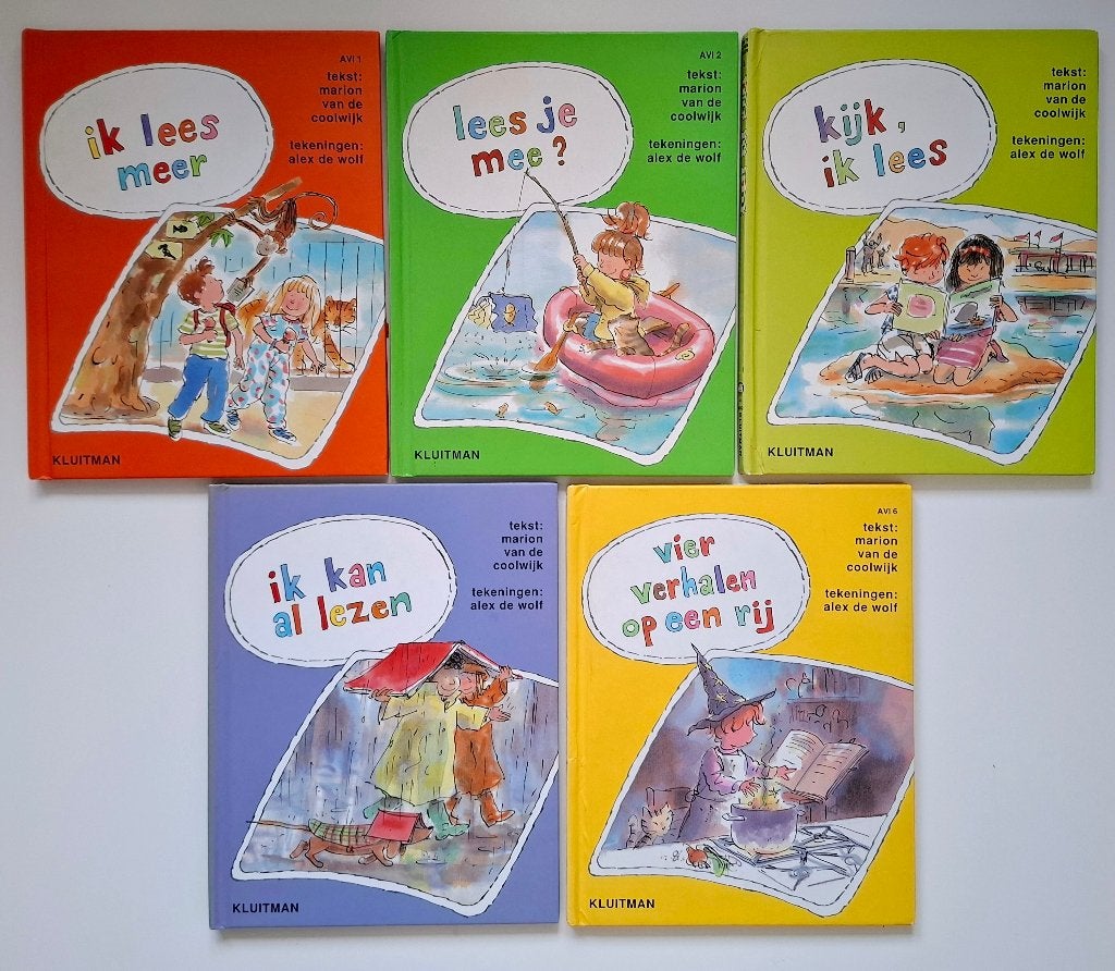 Lezen is leuk boeken, Boeken, Ophalen of Verzenden, Zo goed als nieuw, Kluitman, Fictie algemeen