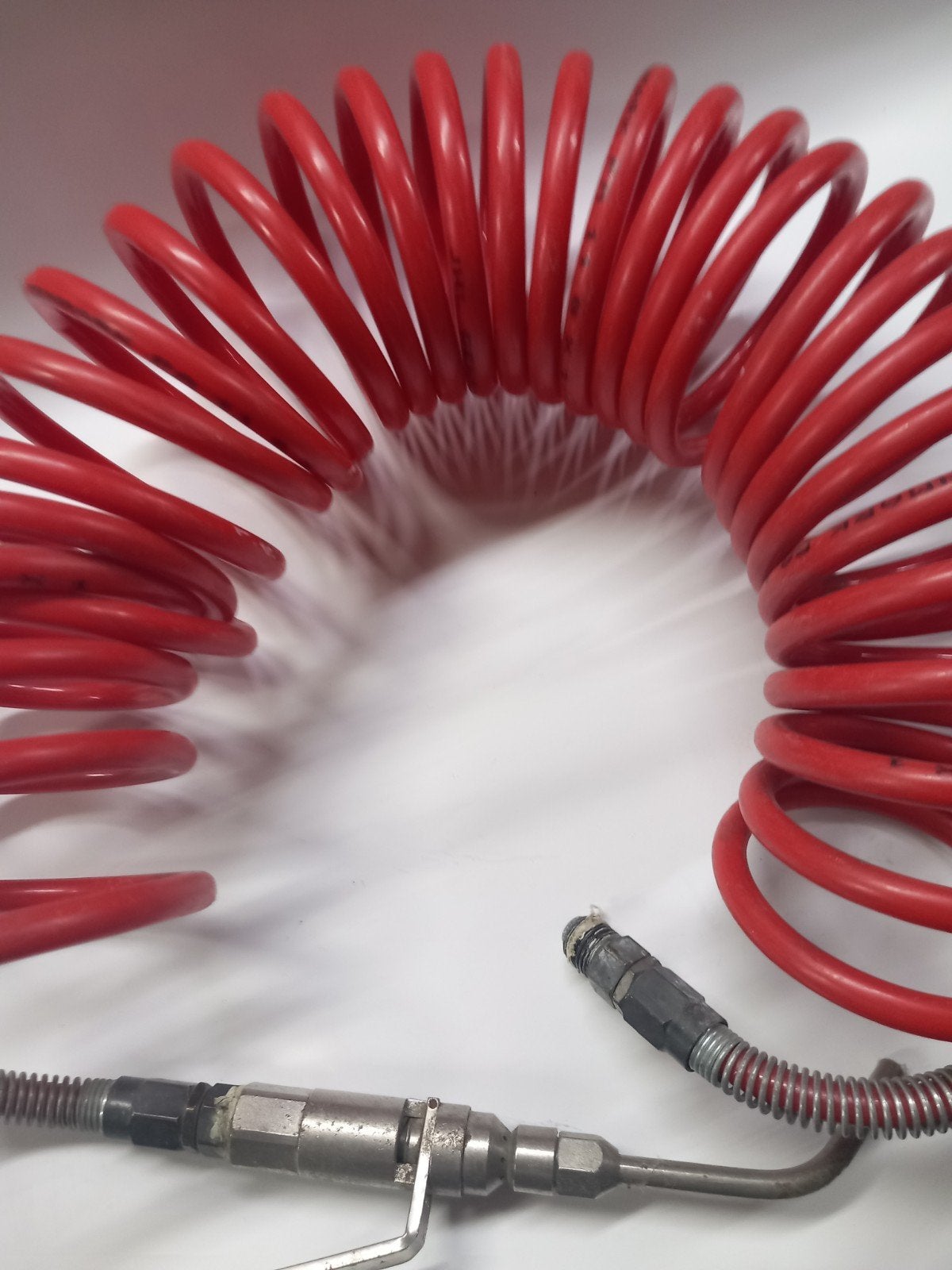 Fijn spuitpistool voor compressor met spiraalslang, Ophalen of Verzenden, Gebruikt