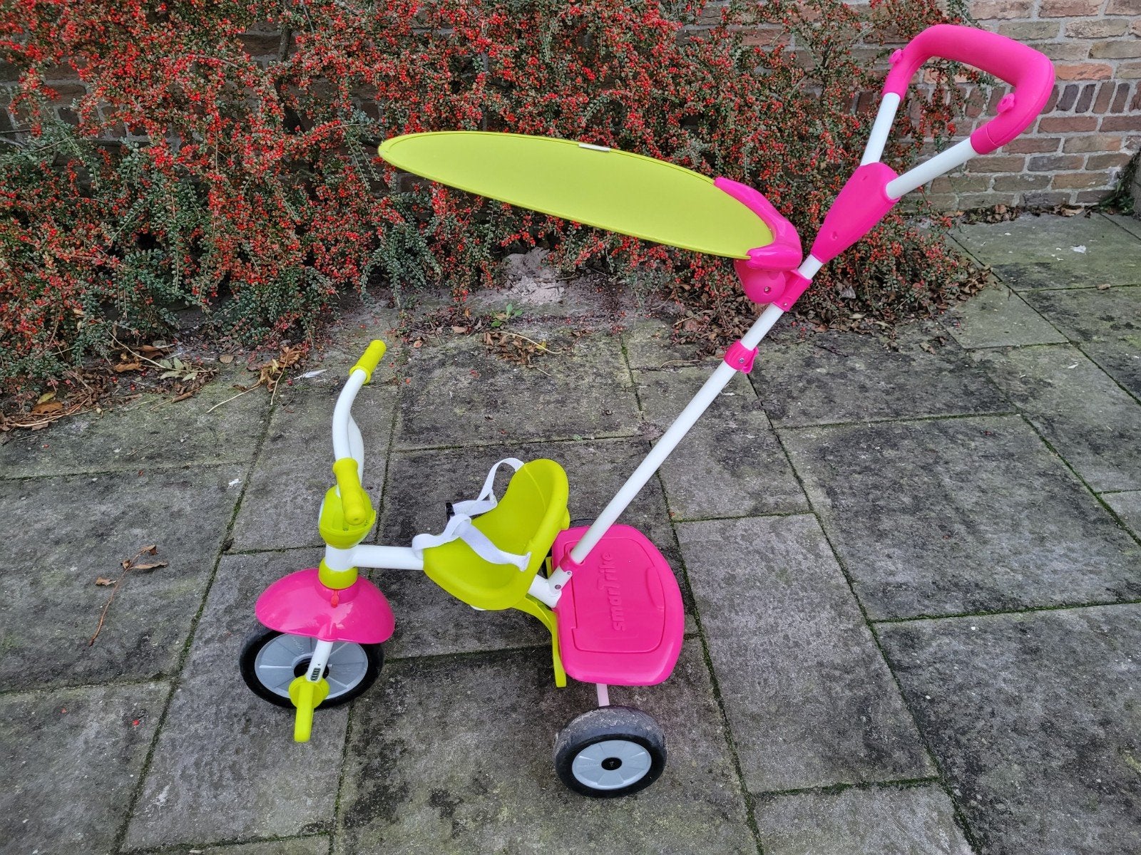 Driewieler met duwstang, Kinderen en Baby's, Ophalen, Gebruikt, Duwvoertuig