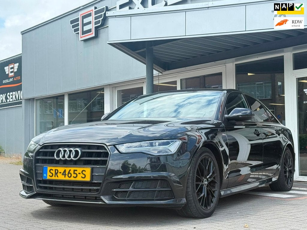 Audi A6 Limousine 1.8 TFSI ultra Sport Edition | S Line, Auto's, Audi, Gebruikt, Leder en Stof, Zwart, Bedrijf