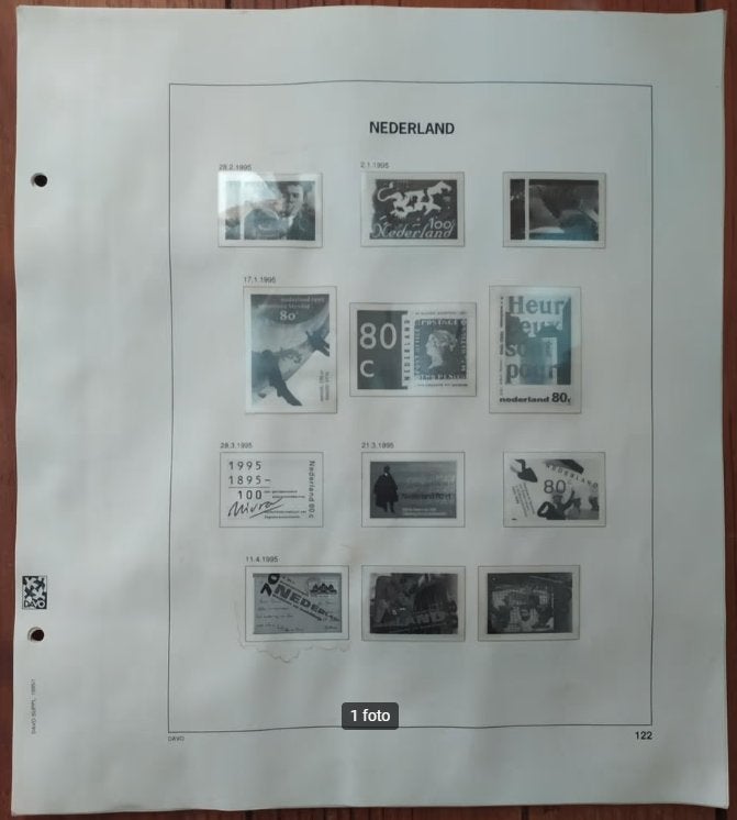 Davo album pagina 122-124A, A52-A53, V3-V4, Ophalen of Verzenden