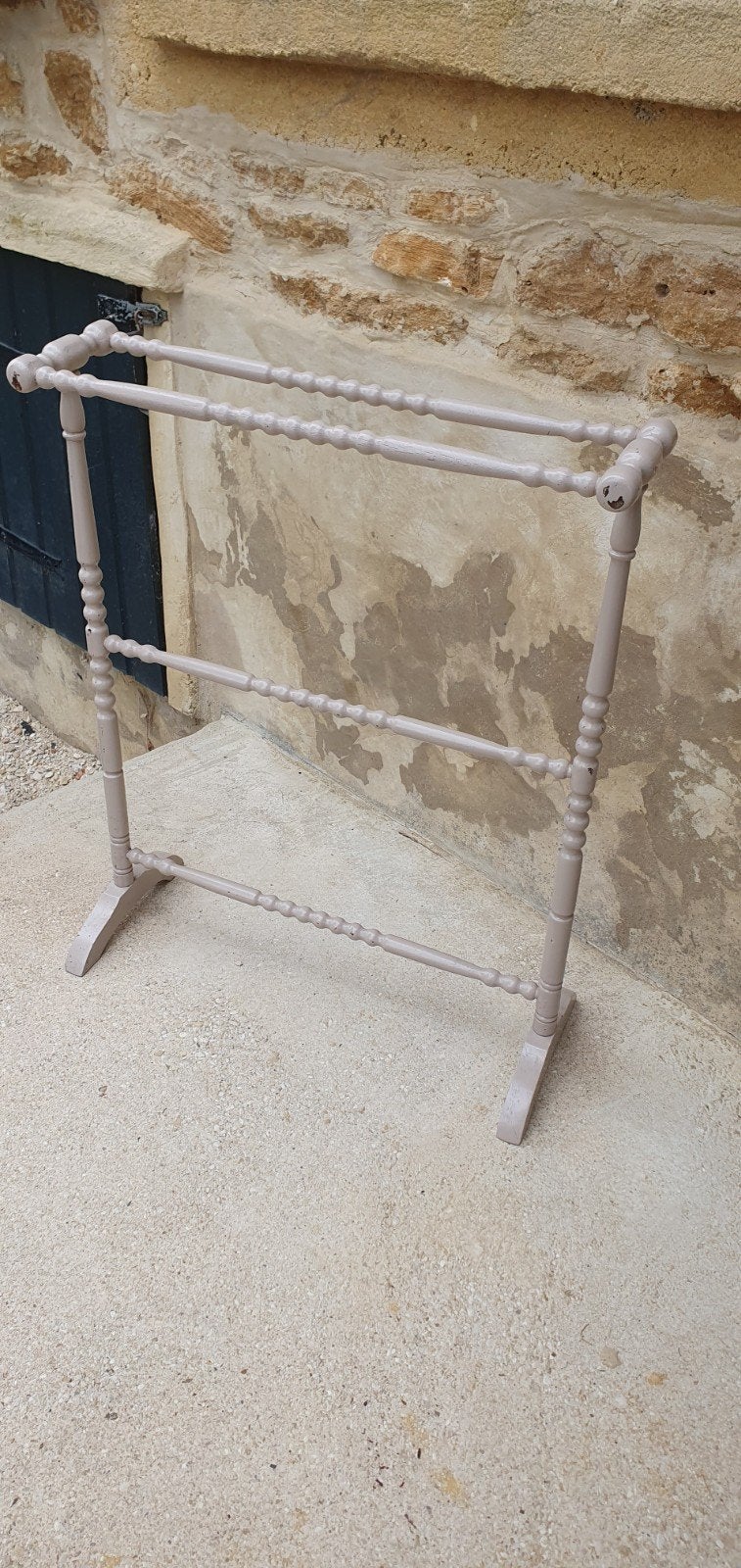 Franse vintage staand droogrek badkamer handdoekrek, Ophalen