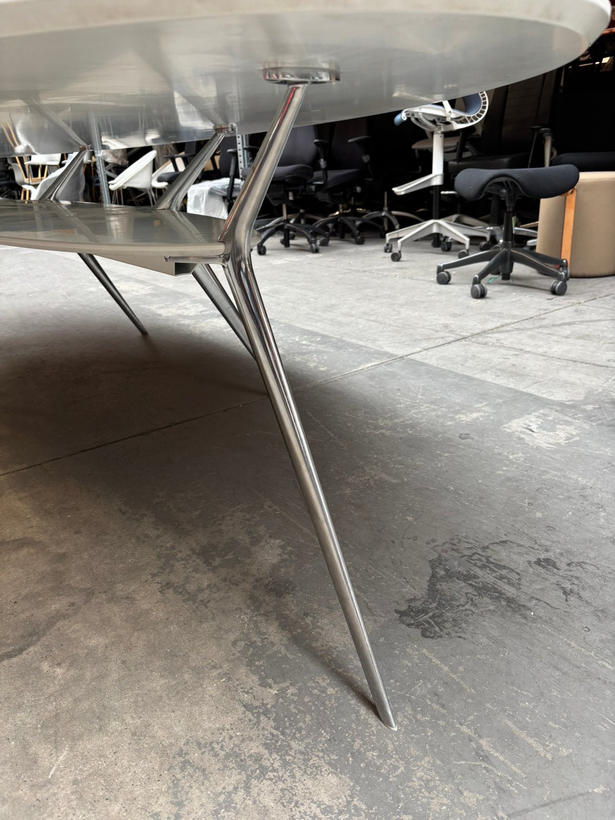 Alias Biplane 406 ovalen tafel, vergadertafel 330x130cm, ., 100 tot 150 cm, ., 200 cm of meer