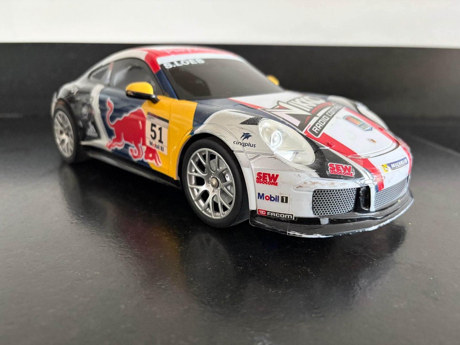 Nikko RC Red Bull Porsche 911 GT3 RS Afstandsbestuurbare Aut, Elektro, Gebruikt, Ophalen of Verzenden, Auto onroad