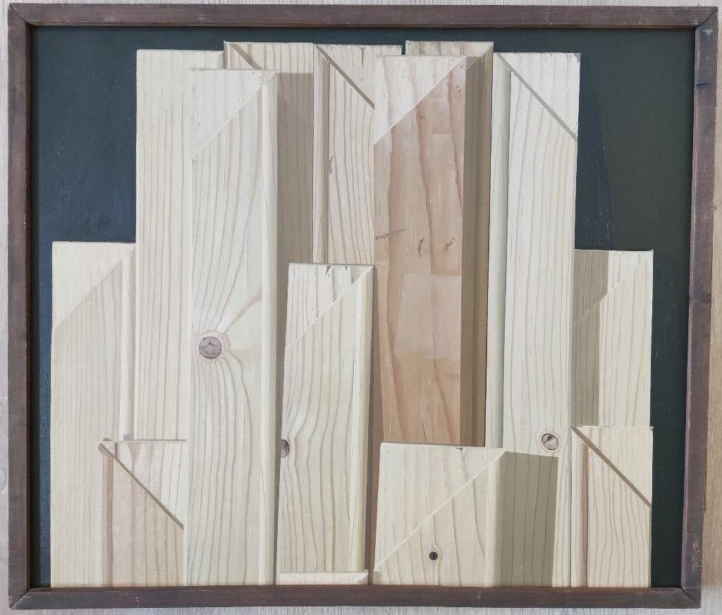 Joop van 't Hoenderdaal (1948) - Stilleven met spieramen, Doek, Realistisch, Stilleven, Ophalen of Verzenden