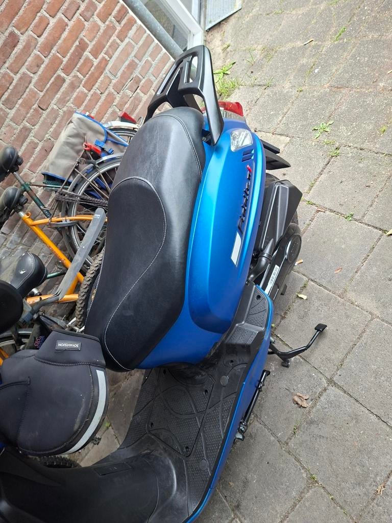 Blauwe Sym Fiddle Scooter - 2024 met garantie, Fietsen en Brommers, Scooters | SYM, Gebruikt, Maximaal 45 km/u, Ophalen of Verzenden