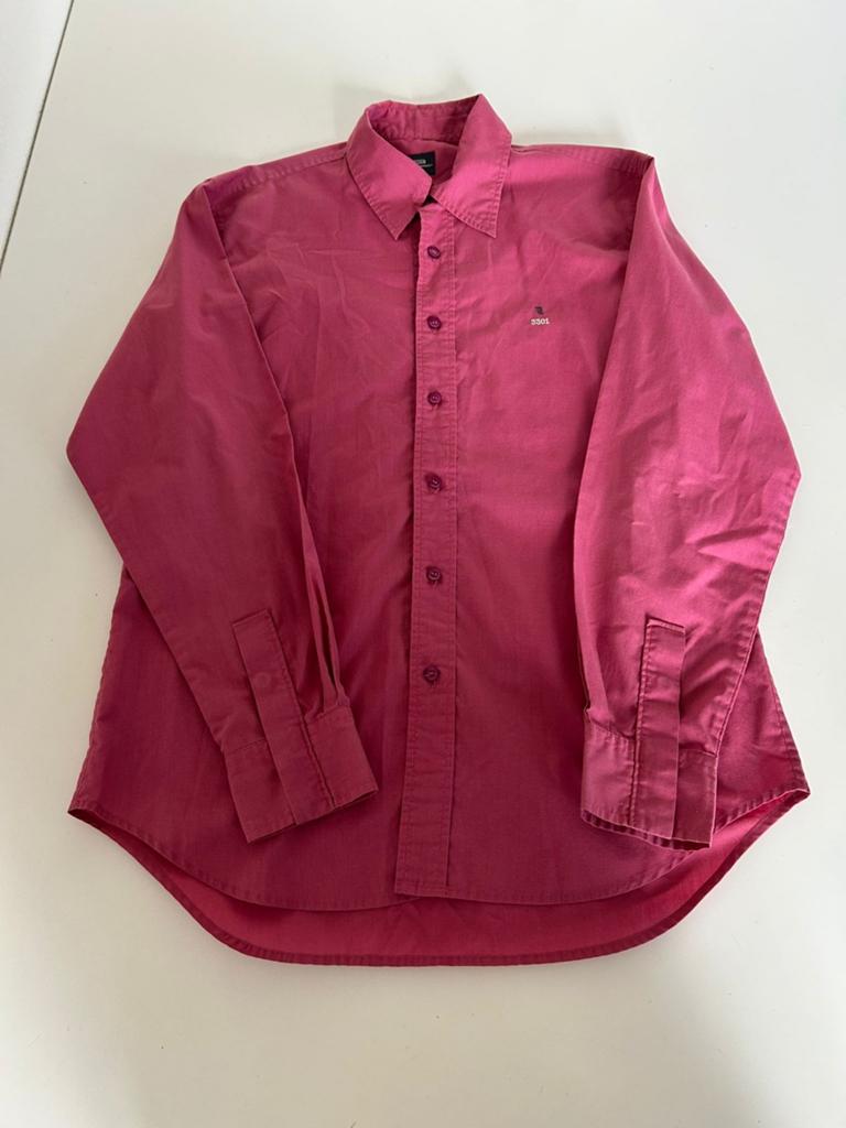 G-Star RAW Garant Shirt L/S - Bordeauxrood Heren Overhemd, Overige kleuren, Ophalen of Verzenden, Zo goed als nieuw, Halswijdte 41/42 (L)