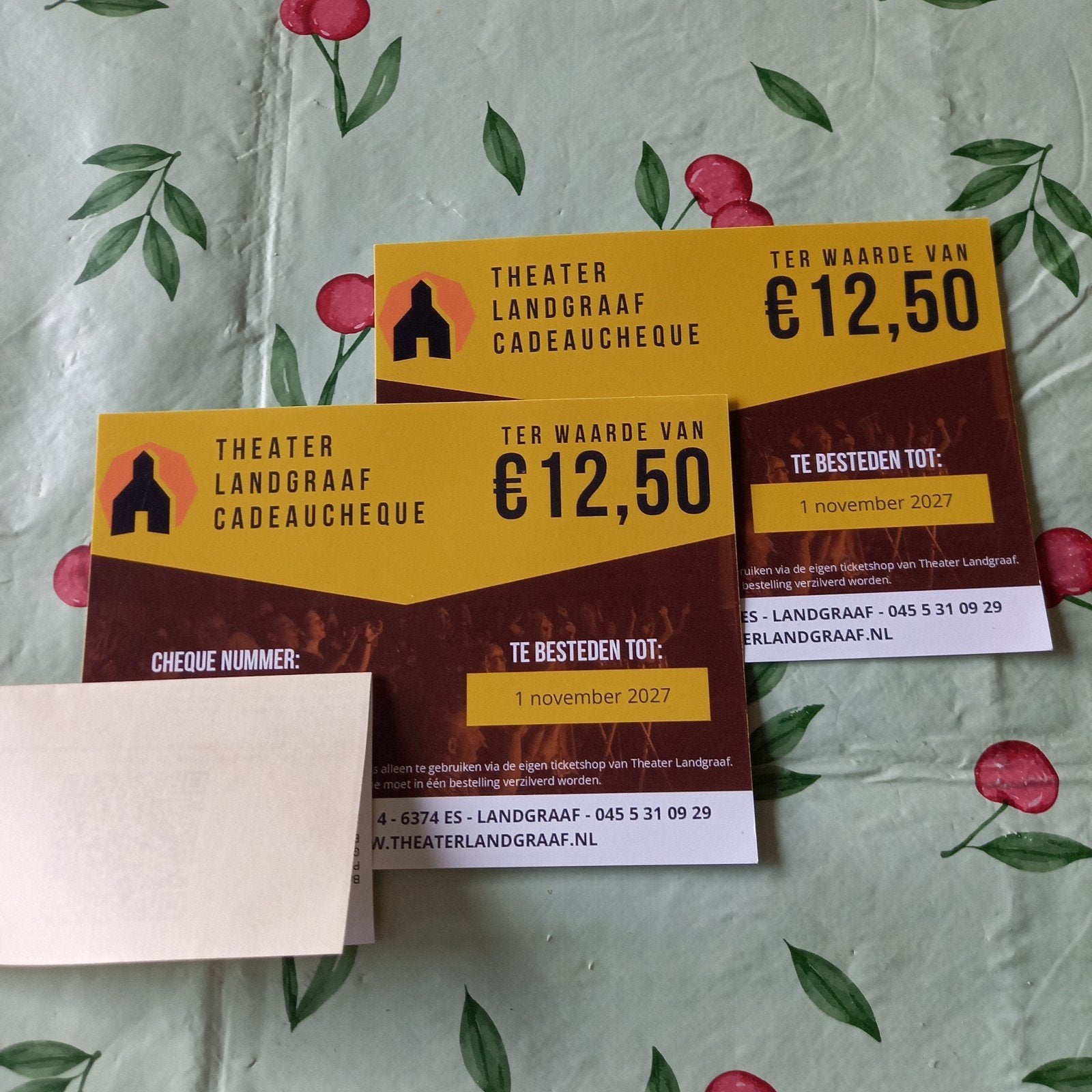 2 kaartjes voor theater landgraaf samen € 17.50, Tickets en Kaartjes, Twee personen