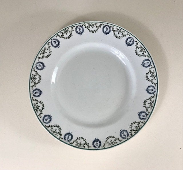 L’ Amandinoise St. Amand plat bord terre de fer, Antiek en Kunst, Antiek | Servies los, Ophalen of Verzenden