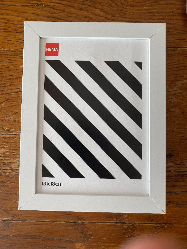fotolijstje HEMA 13 x 18, Ophalen of Verzenden, Zo goed als nieuw, Standaard fotolijst, Kunststof