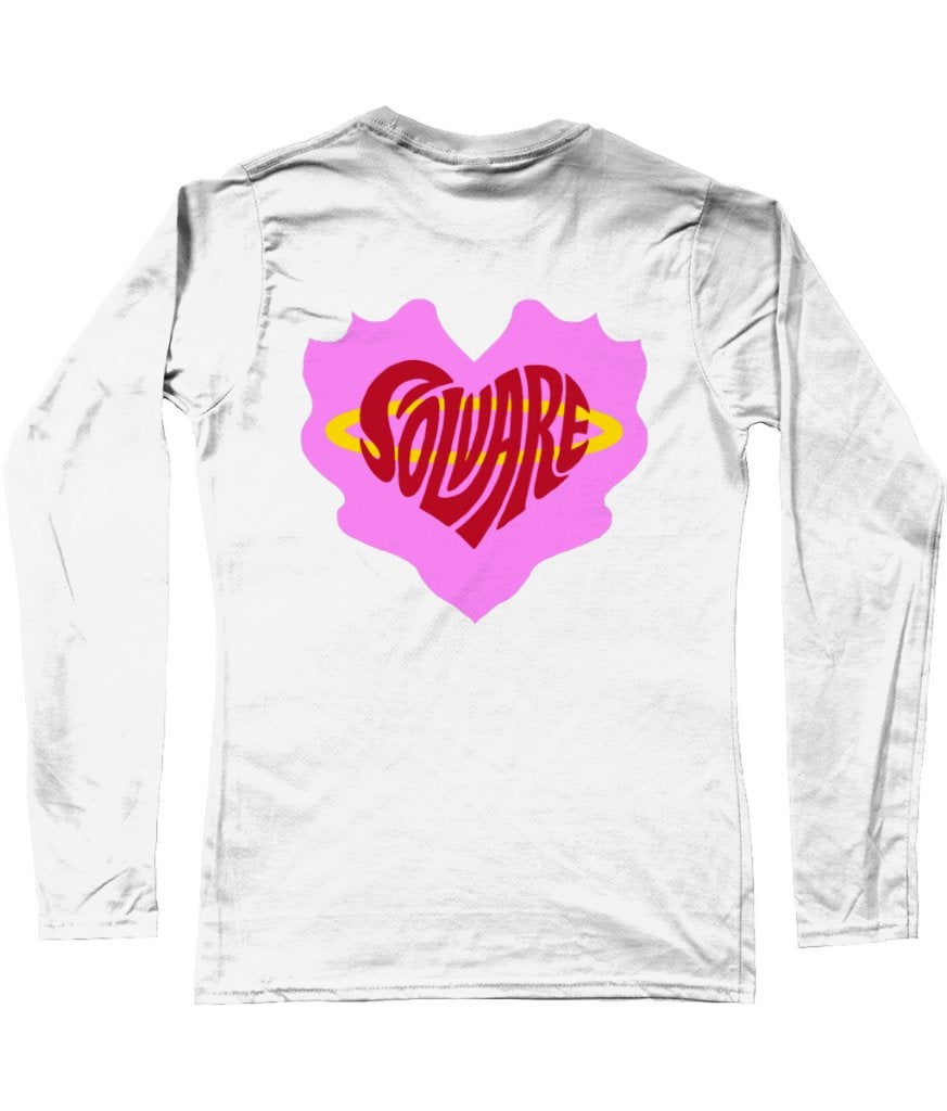 Solvare Pink Heart Longsleeve, Kleding | Dames, Truien en Vesten, Maat 38/40 (M), Verzenden, Nieuw, SolvareDesign