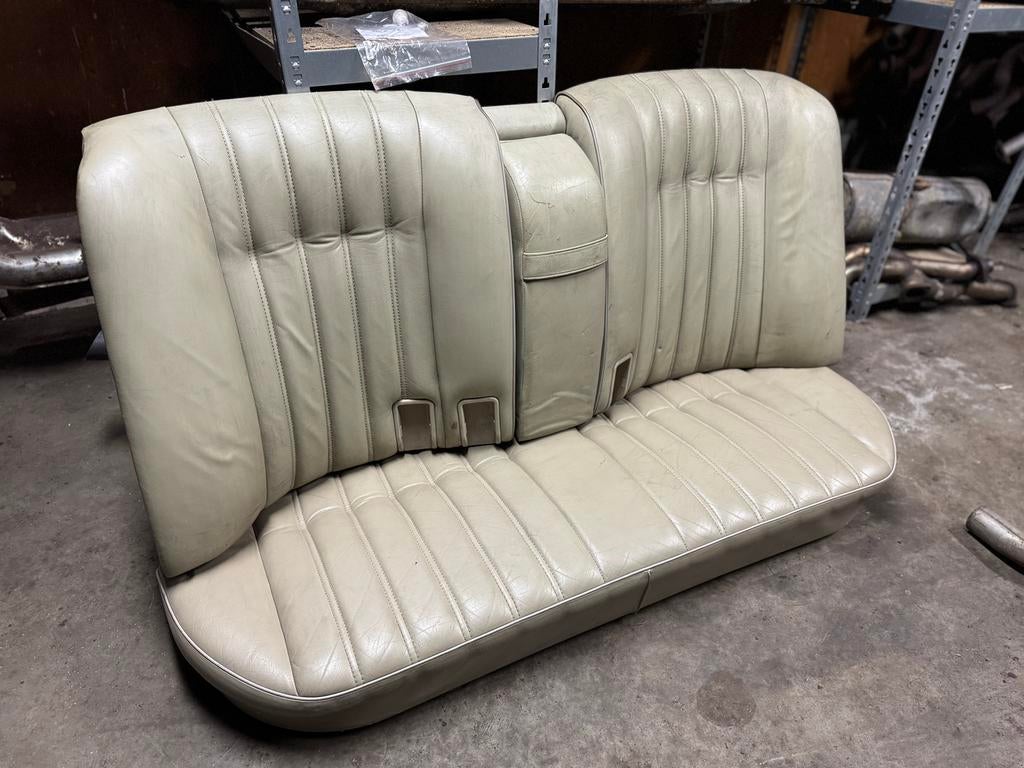 Perlbeige lederen achterbank BMW E28, Gebruikt, Bmw, Bmw, BMW