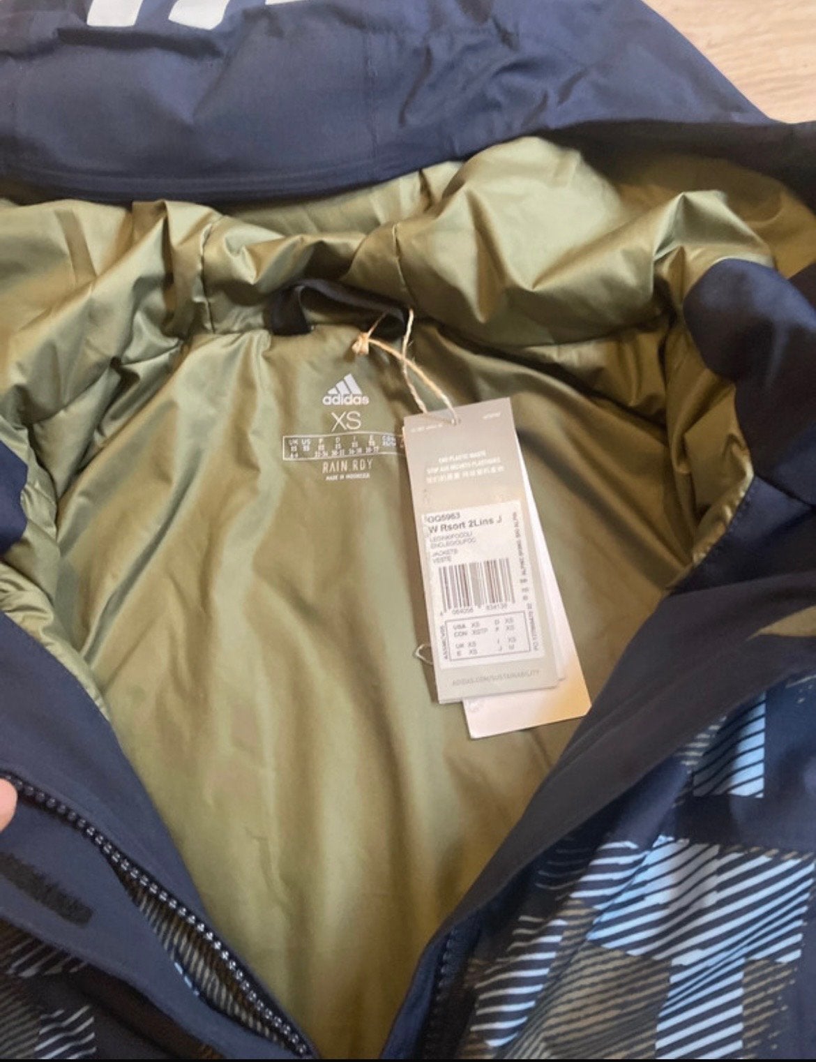 Nieuw Adidas Terrex Rain.RDY outdoor jack XS, Ophalen of Verzenden, Nieuw, Maat 34 (XS) of kleiner, Jack