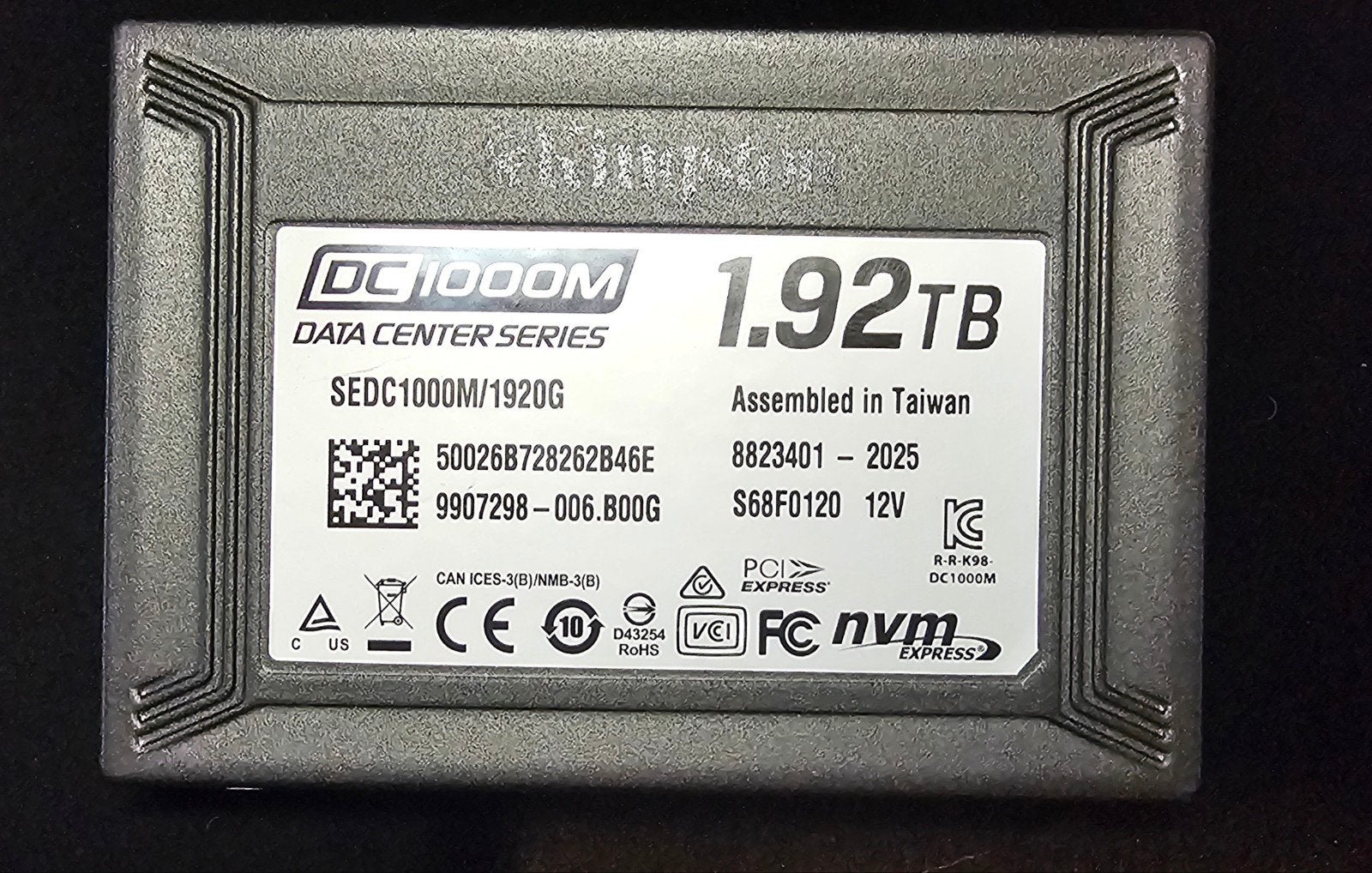 Kingston DC1000M 1.92TB NVMe SSD U.2, Computers en Software, Harde schijven, Zo goed als nieuw, Ophalen of Verzenden