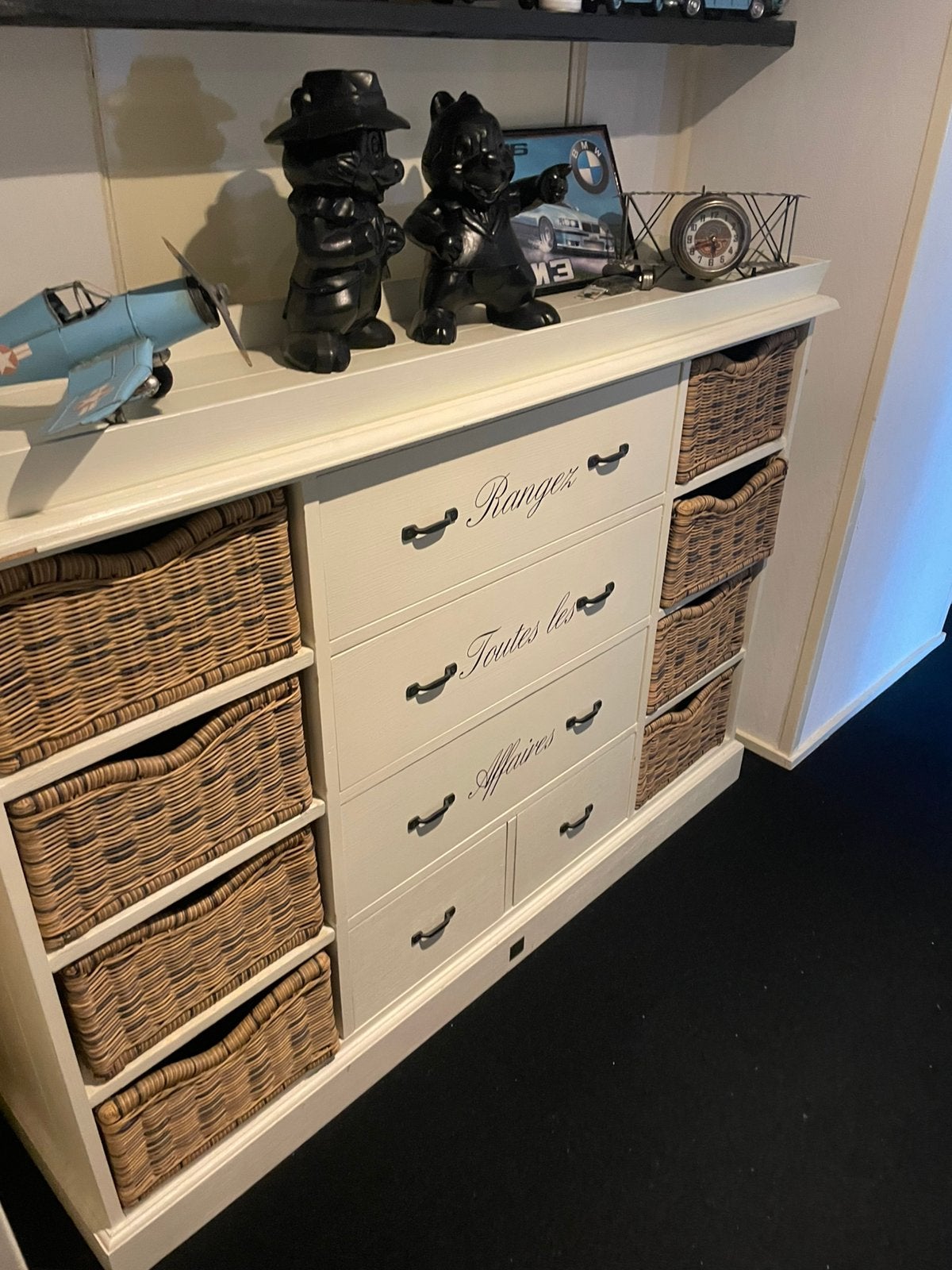 Riviera Maison kast Rangez toutes les aff serie, Ophalen, Gebruikt, 200 cm of meer, Landelijk