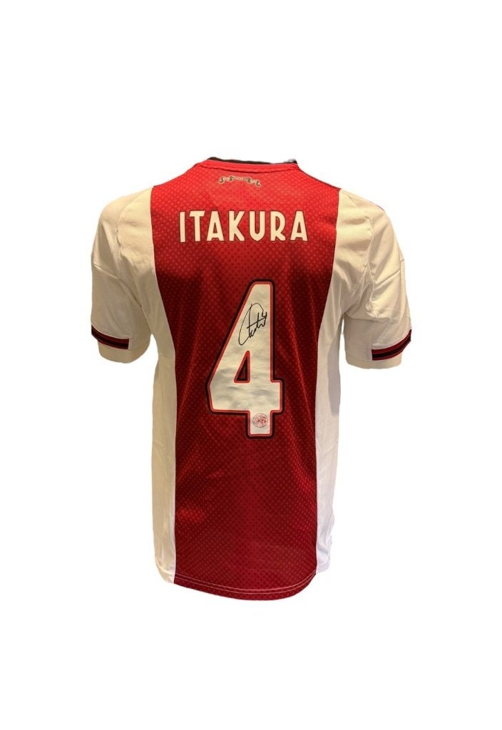 Ko Itakura gesigneerd AFC Ajax 25/26 thuis Shirt, Soccersignings.nl, Shirt, Ophalen of Verzenden, Zo goed als nieuw