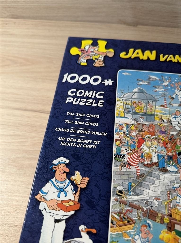 Jan van Haasteren - tall ship chaos - 1000 stuks - s6633, Verzenden, 500 t/m 1500 stukjes, Zo goed als nieuw