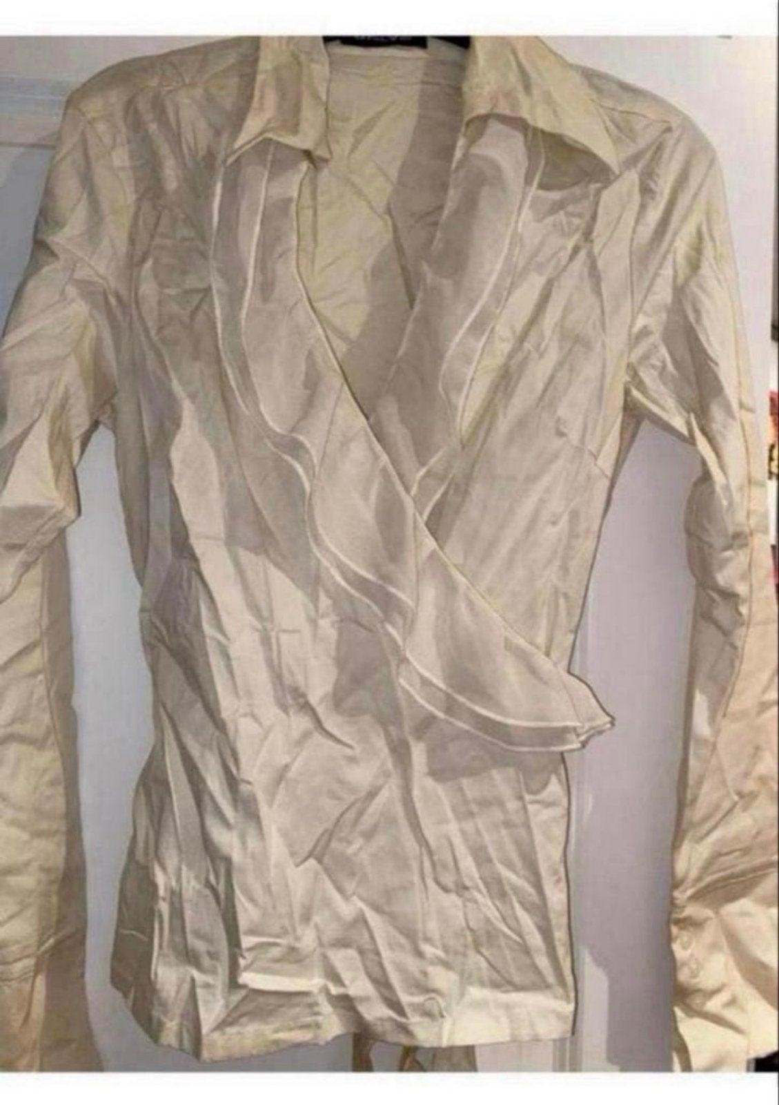 ONLY Overslagblouse Maat M, Ophalen of Verzenden, Gedragen, Maat 38/40 (M), Beige