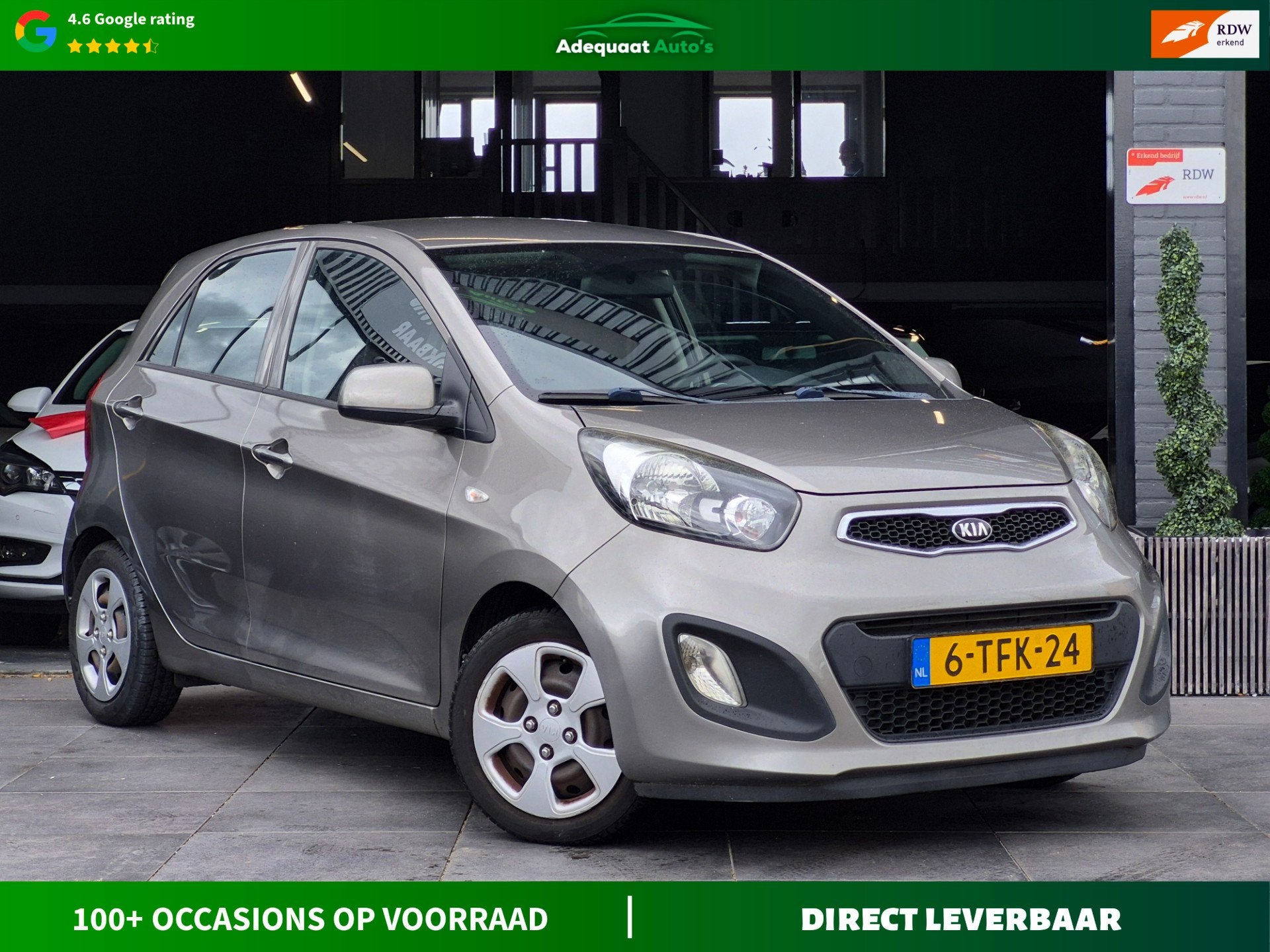 Kia Picanto 1.0 CVVT ISG Comfort Pack|Carplay|Airco|El.Ramen, Voorwielaandrijving, Euro 5, Stof, Gebruikt