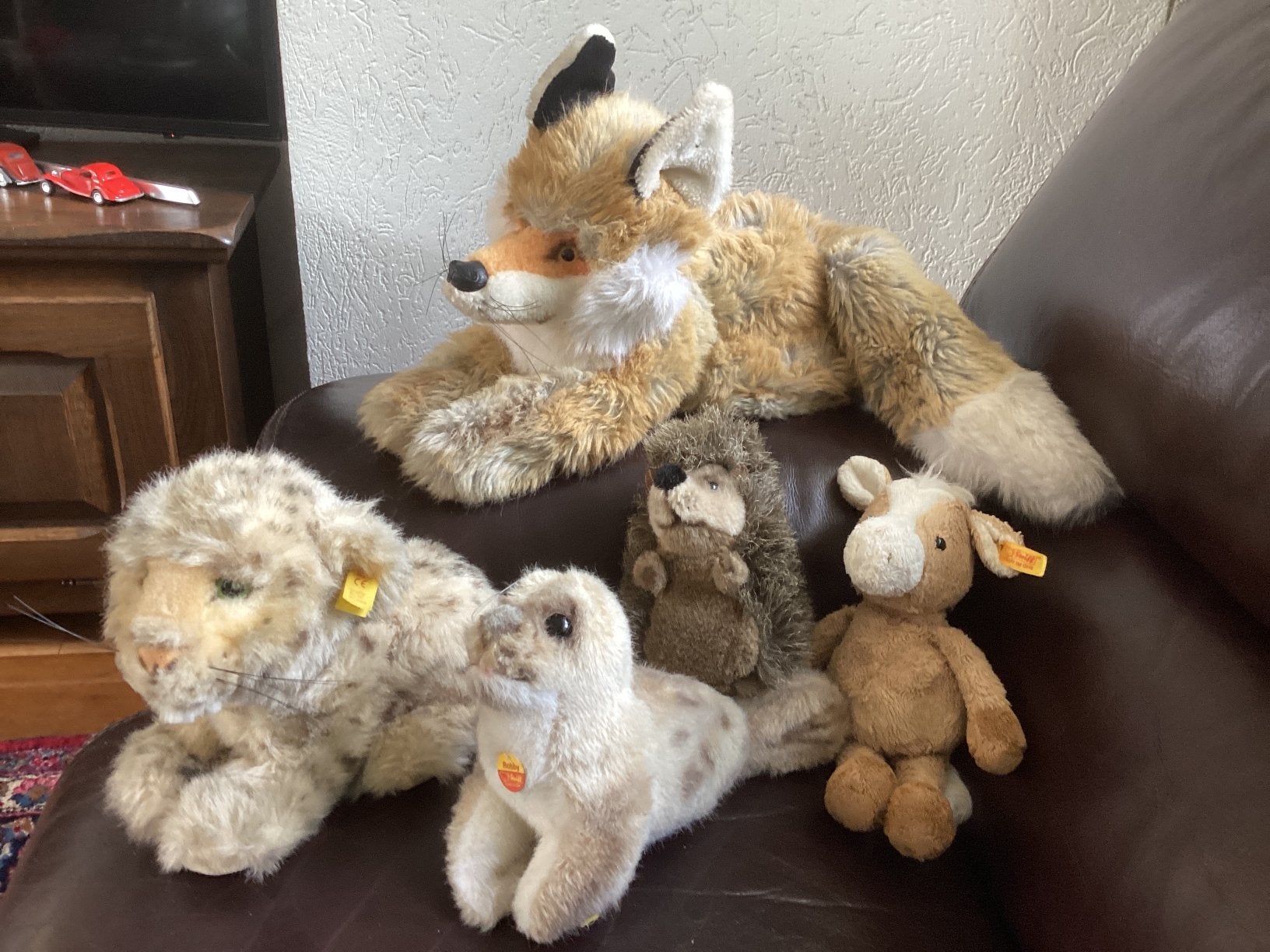 5 Steiff knuffelbeesten, Ophalen of Verzenden, Overige typen