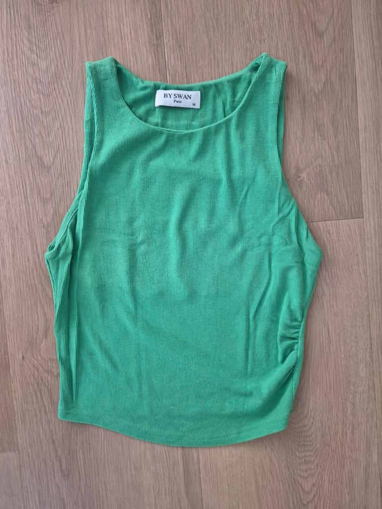 Groen zomers topje, maat M, Kleding | Dames, Tops, Maat 38/40 (M), Ophalen of Verzenden, Zo goed als nieuw, Zonder mouw