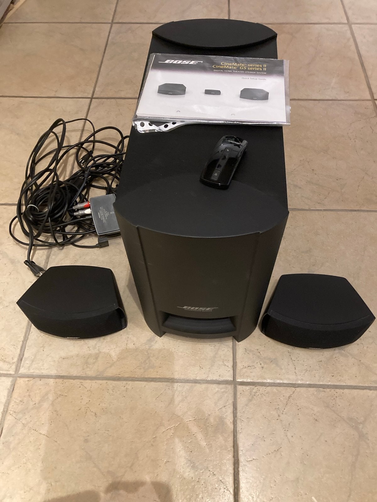 Bose CineMate Series II Digital Home Theater System, Overige merken, Gebruikt, 2.1-systeem, 70 watt of meer