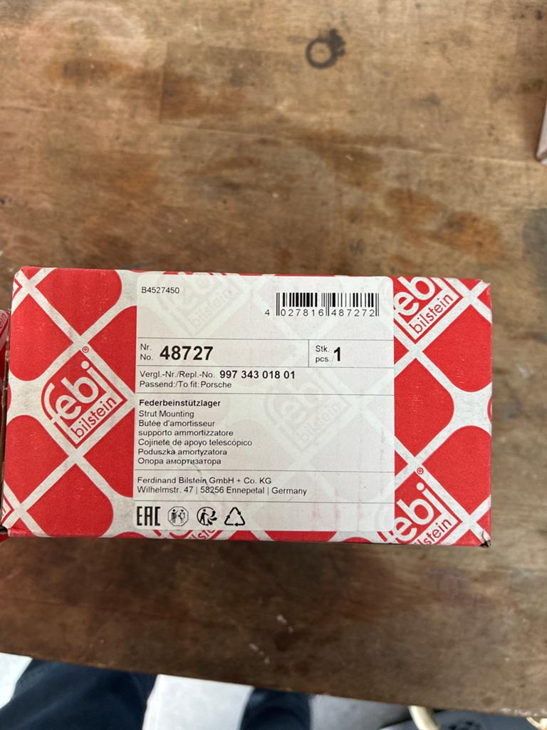 FEBI Bilstein Veerlager 48727 voor Porsche set, Ophalen of Verzenden, Nieuw, Porsche