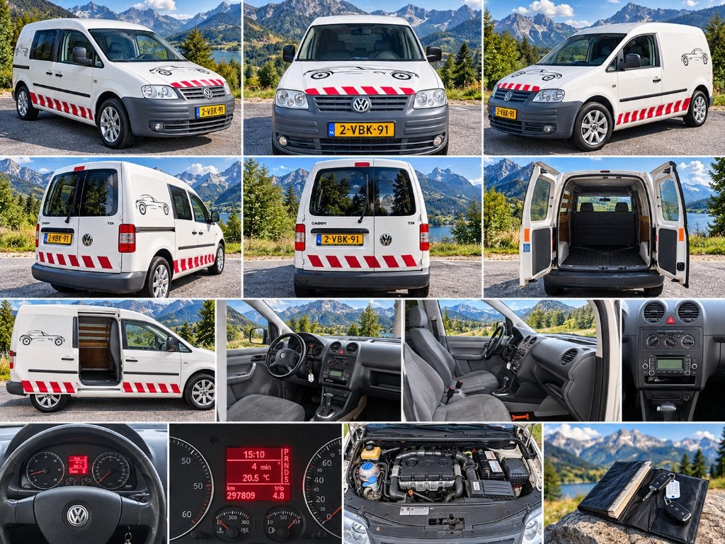 Volkswagen Caddy 1.9 TDI Automaat | NAP | Goed onderhouden, Auto's, 4 cilinders, Volkswagen, Wit, Origineel Nederlands