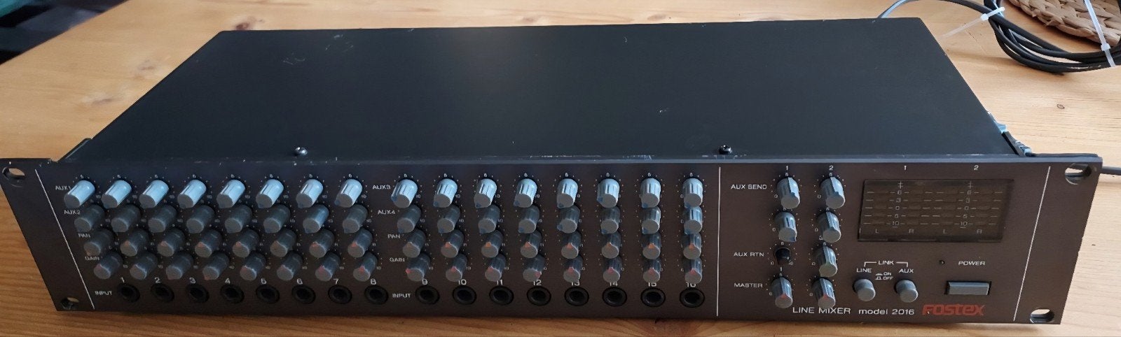 Fostex Model 2016 Rackmount Mengpaneel, Ophalen, Gebruikt, 10 tot 20 kanalen