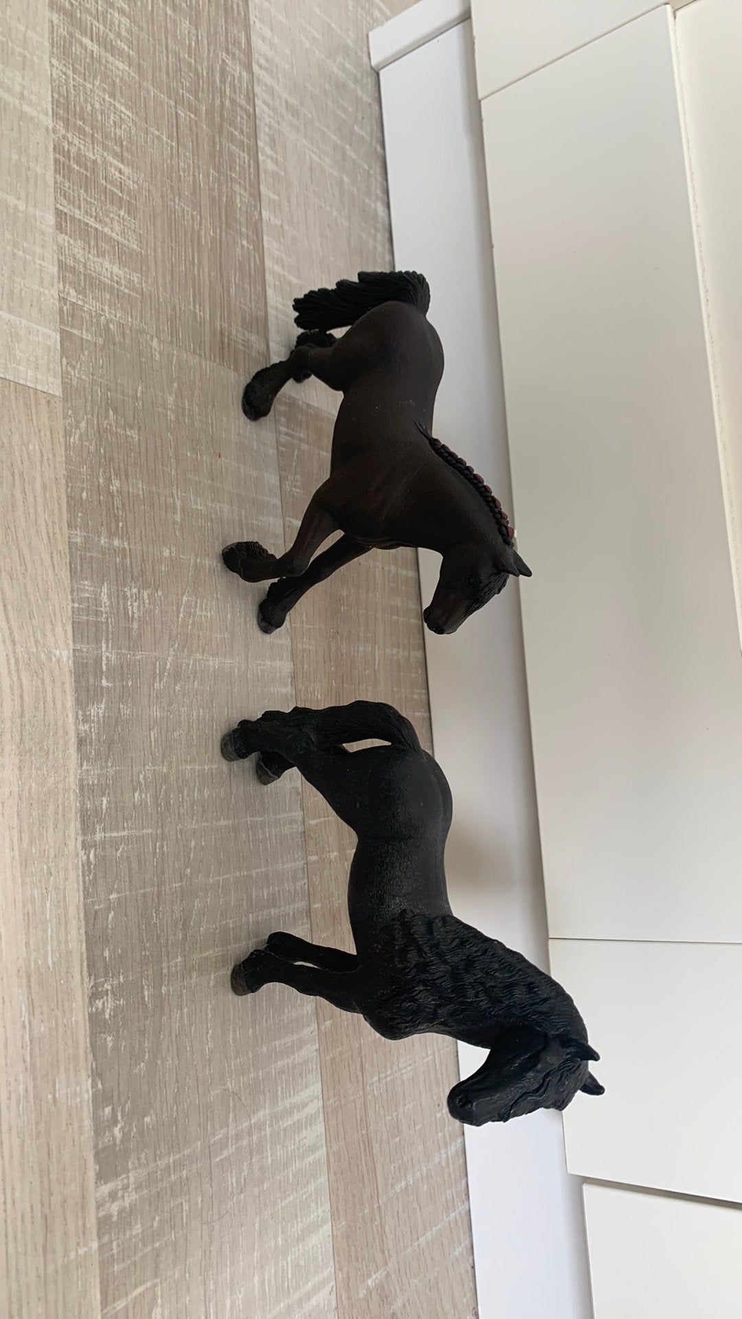 Schleich paarden zwart, Ophalen of Verzenden, Zo goed als nieuw