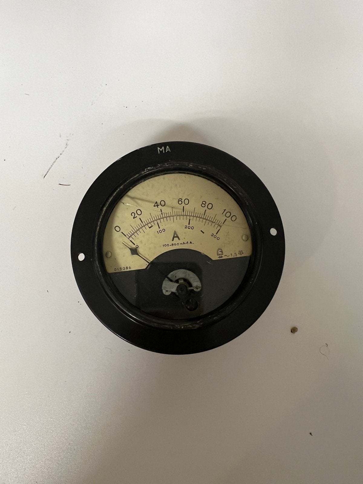 Vintage Amperemeter MA 100-300mA-1A, Ophalen of Verzenden