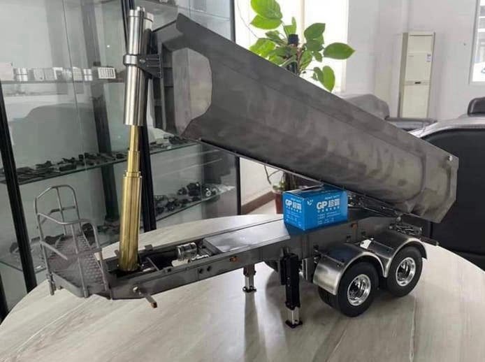 Halfpipe kieptrailer Lesu RC 1/14, Ophalen of Verzenden, Nieuw, Onderdeel