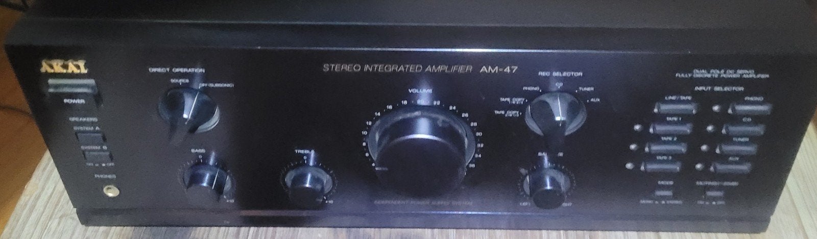 Akai AM-47, Ophalen of Verzenden, Gebruikt, Minder dan 60 watt, Overige merken