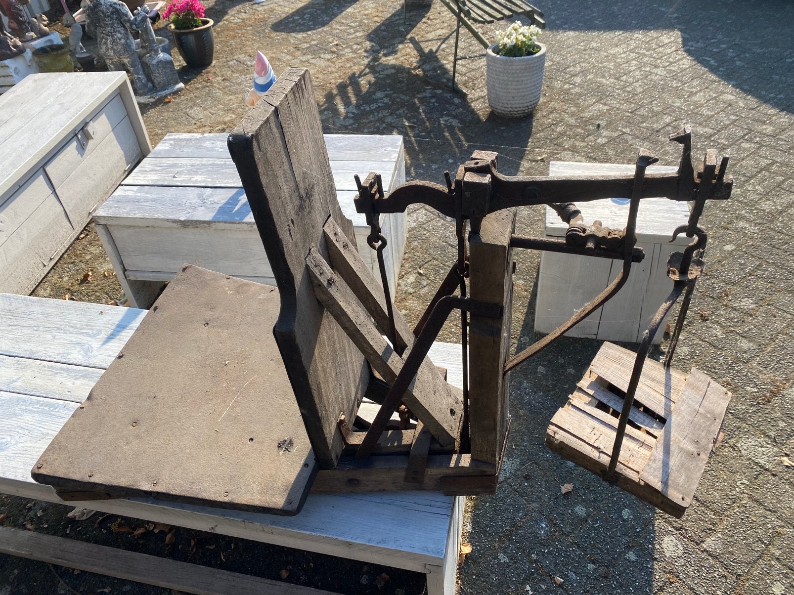 Hele oude weegschaal bascule, Ophalen, Zo goed als nieuw