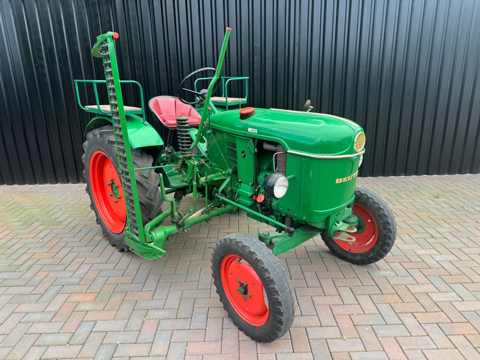 Deutz d15 met maaibalk, Ophalen, Gebruikt
