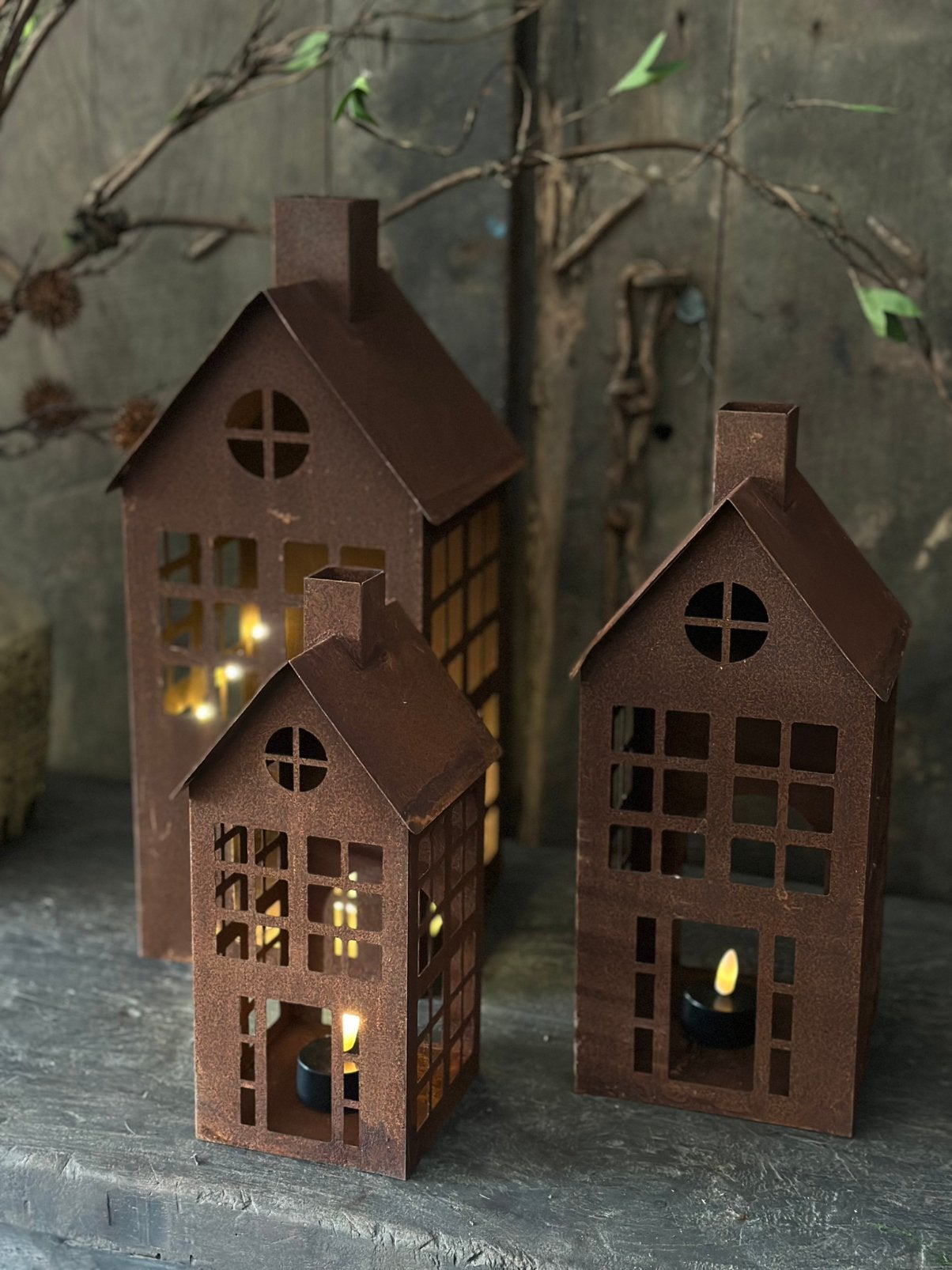 Metalen huisje - huis  roest, Ophalen of Verzenden, Nieuw, Metaal, Landelijk