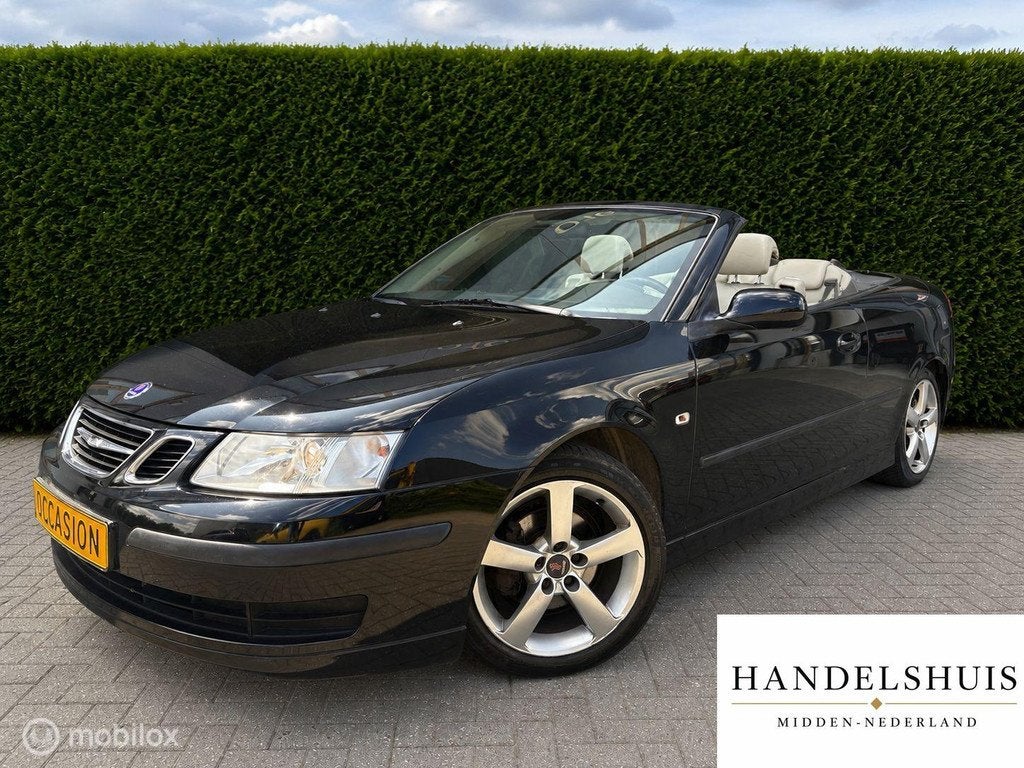 Saab 9-3 Cabrio 2.0 196pk AircoCruiseStoelverwarmdParksensor, Voorwielaandrijving, 1998 cc, 196 pk, Gebruikt