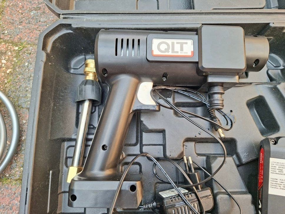 Hogedrukspuit  op accu, Ophalen, Accu, QLT, Met regelbare waterdruk