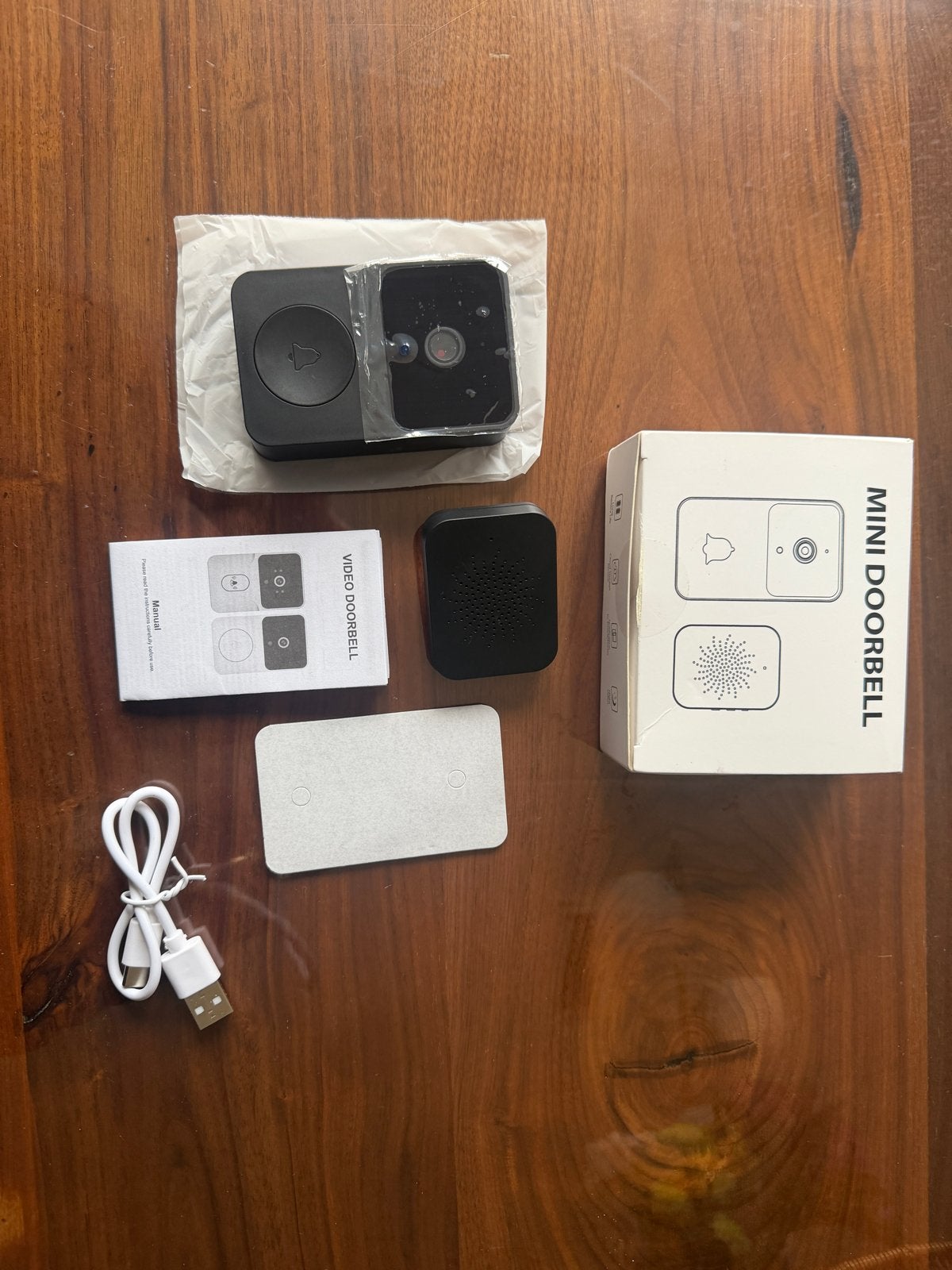 Mini Draadloze Video Deurbel met Camera en Nachtzicht, Ophalen of Verzenden, Bewegingsdetectiesensor, Nieuw, Draadloos