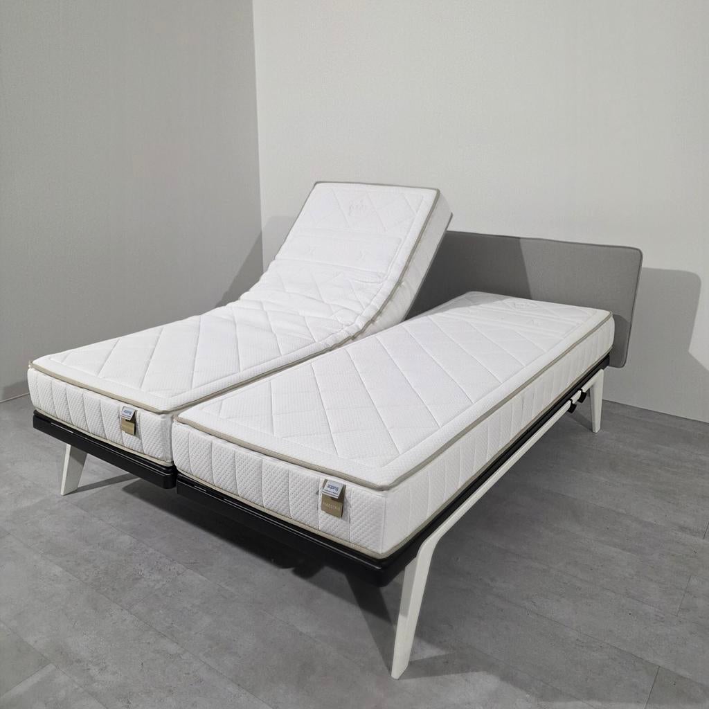 Auping Original Bed 160x210 Elektrisch 2M + Maestro Matrasse, 210 cm, Tweepersoons, Ophalen of Verzenden, Zo goed als nieuw
