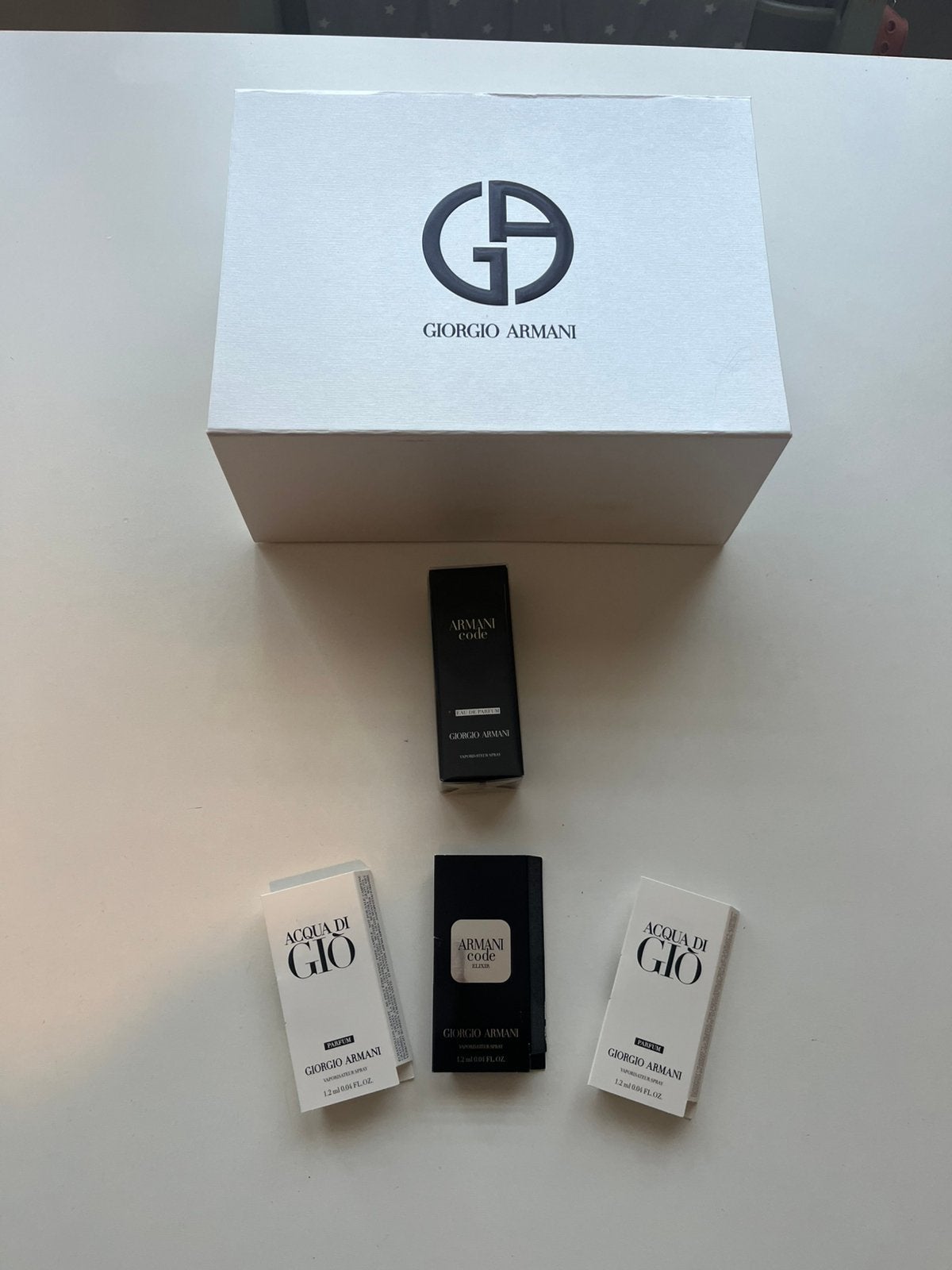 Giorgio Armani heren au de parfum set, Ophalen of Verzenden, Nieuw
