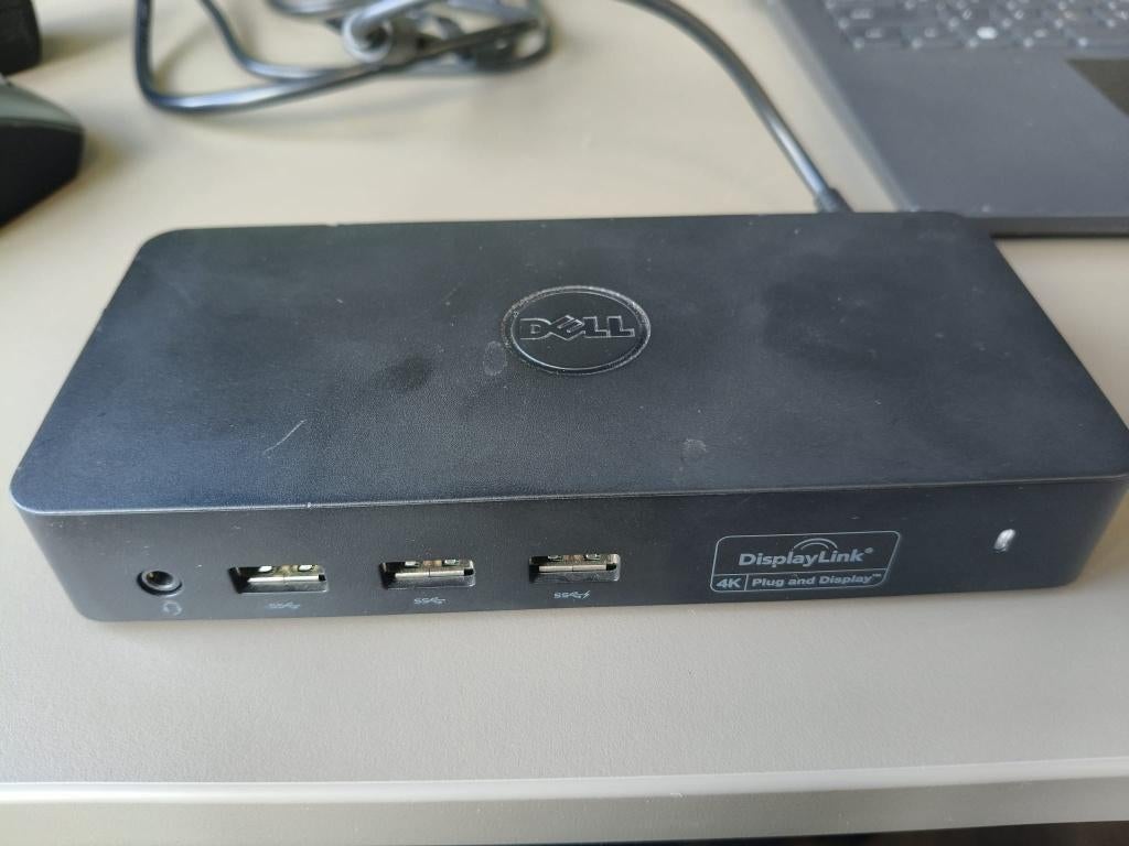 Dell D3100 Docking Station USB 3.0 – 4K, Computers en Software, Dockingstations, Gebruikt, Ophalen