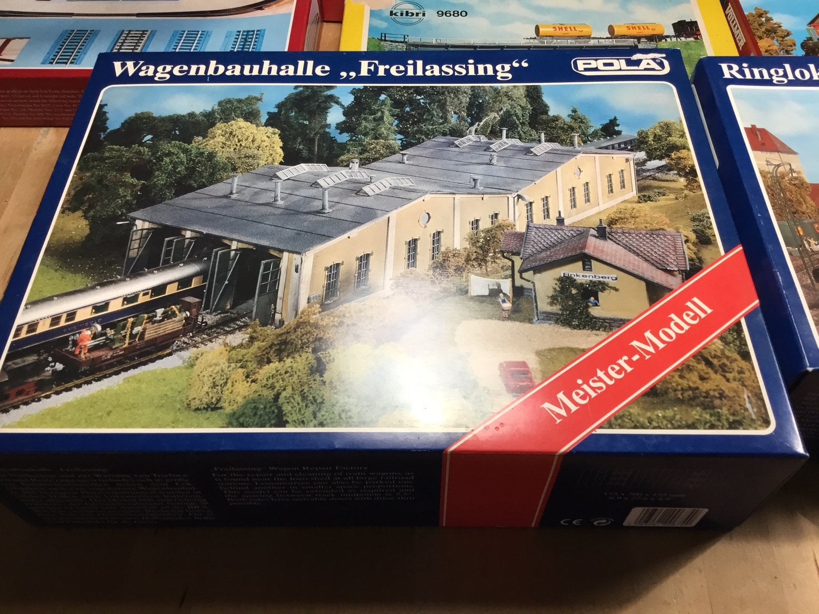 Pola H0 674 wagon-werkplaats “Freilassing” nieuw in OVP, Overige merken, Gelijkstroom of Wisselstroom, Brug, Tunnel of Gebouw