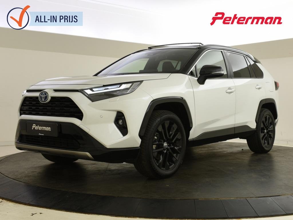 Toyota RAV4 2.5 Hybrid Style Bi Tone | Elektr. Achter Klep |, Auto's, 12 maanden, Stof, Gebruikt, 4 cilinders