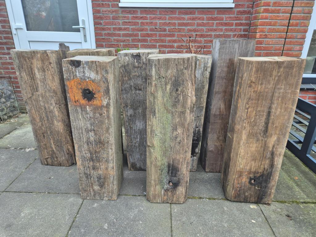 Stoere meerpalen - Van €99 Nu €75, Ophalen, Hout, Www.vrumdwonen.nl, Het Logement 9