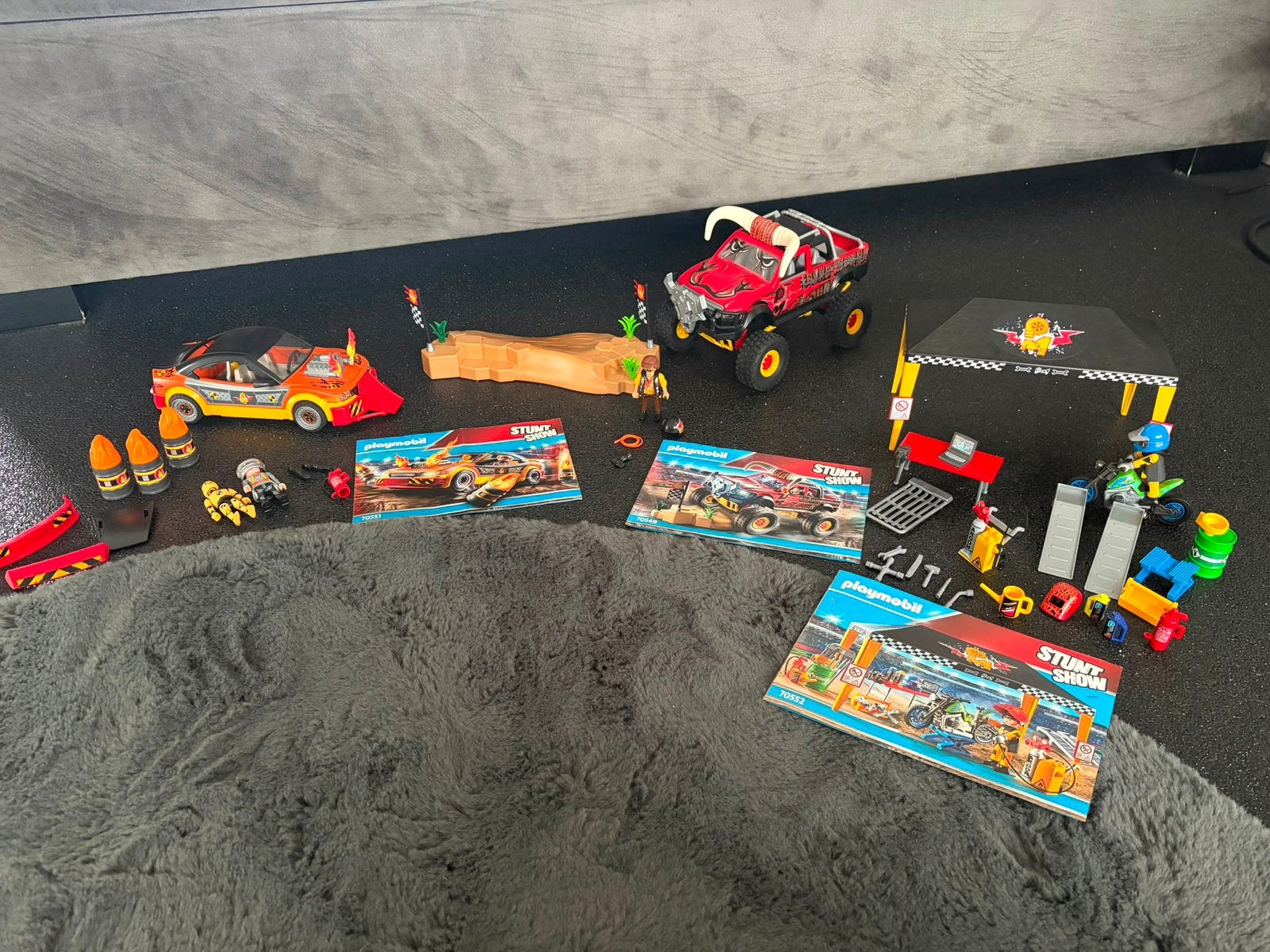 Playmobil stuntshow compleet zgan 3 sets, Complete set, Voertuig, Ophalen of Verzenden, Zo goed als nieuw