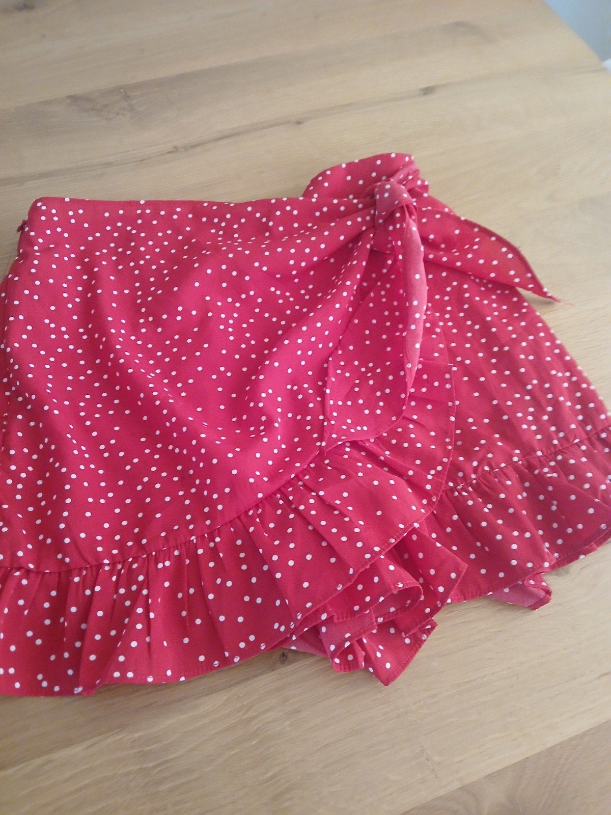 Loavies rode overslagrok met stippen maat M, Maat 38/40 (M), Ophalen of Verzenden, Boven de knie, Rood