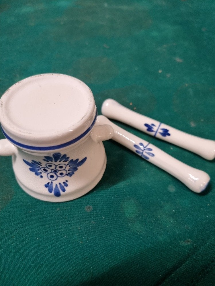 vijzel apotheker met 2 stampers delfts vintage, Ophalen of Verzenden, 'T Olde Gre-j, Info@toldegrej.nl, Endepoelstraat 20f Didam