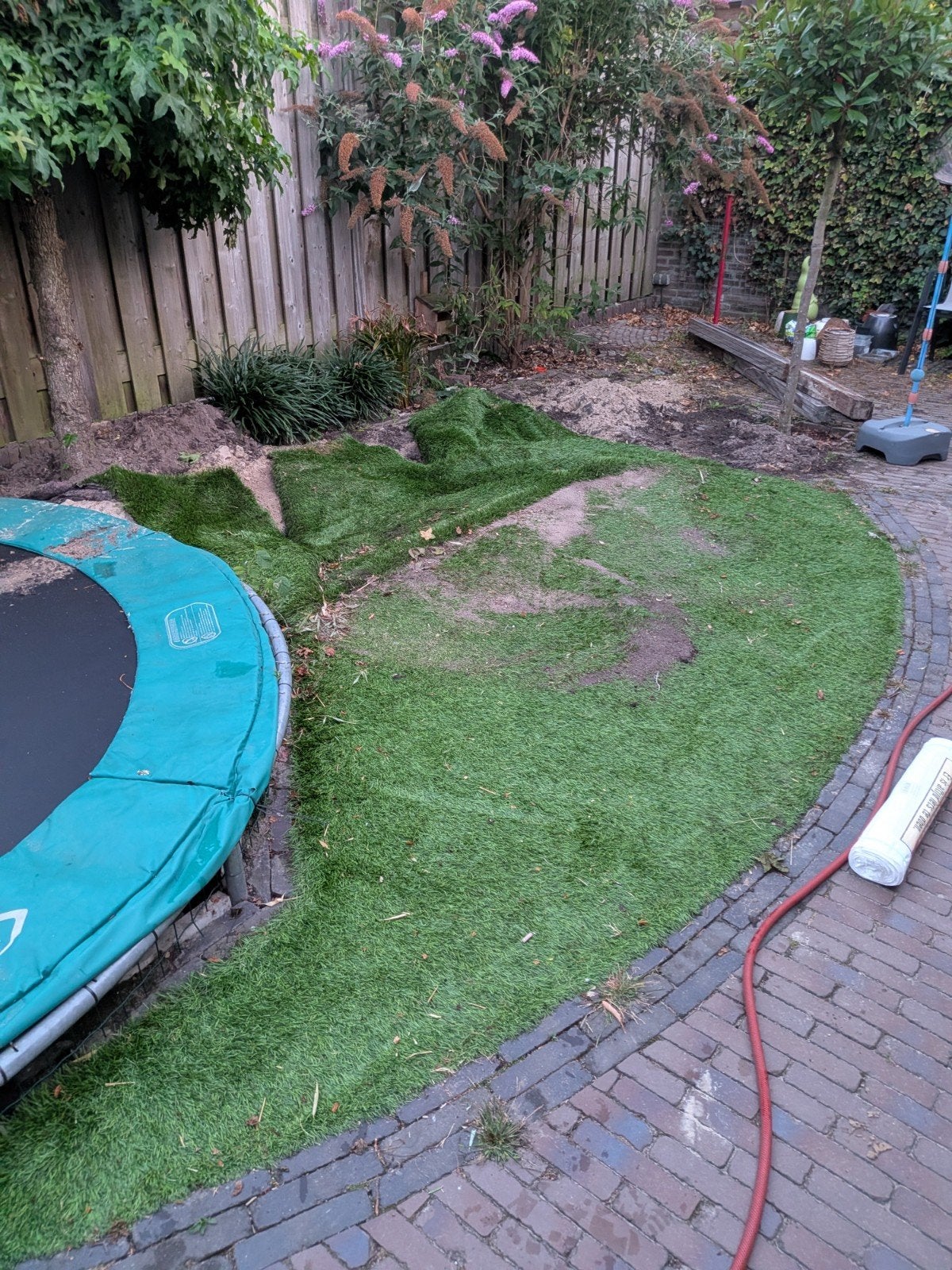 Kunstgras voor tuin of speelplek, Ophalen, Gebruikt, 20 m² of meer, Kunstgras
